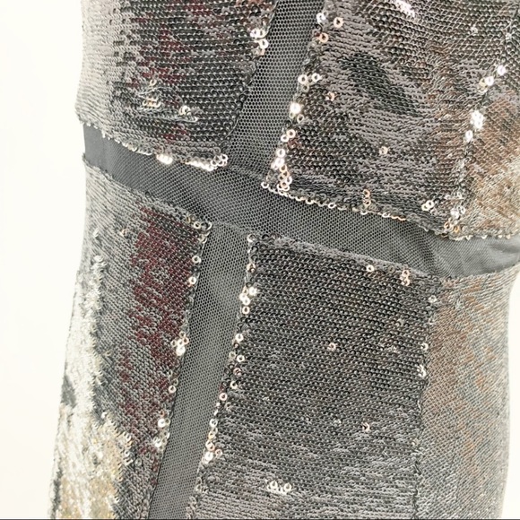 Julia Jordan Sequin and Mesh Cocktail Dress - Picture 9 of 12